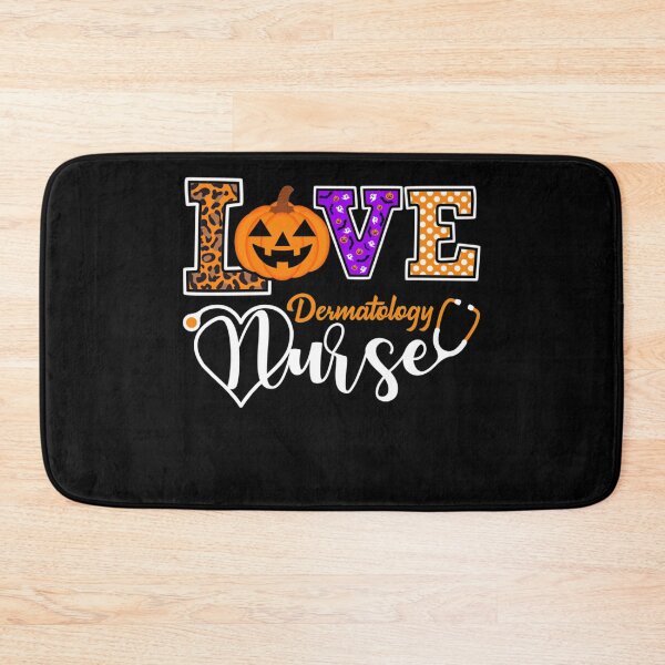 Item preview, LOVE Dermatology Nurse With Pumpkin Stethoscope Halloween Pullover Hoodie designed and sold by RogerGift.