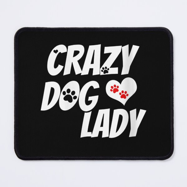 Item preview, Womens Funny Dog Mom Crazy Dog Lady V-Neck  designed and sold by EuphemiaShop.