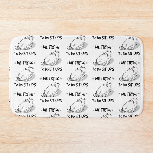 Item preview, CAT ME TRYING TO DO SIT UPS SHIRT1 designed and sold by GENESSASHOP.