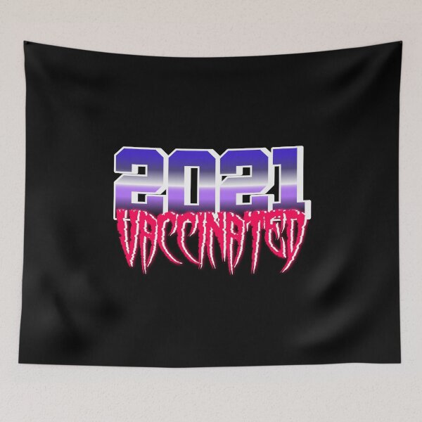 Item preview, 2021 Vaccinated Retrowave Style designed and sold by AlexRinzler.