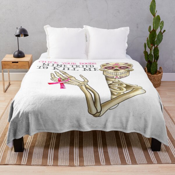 Item preview, Check Your Boobs Mine Tried To Kill Me, Breast Cancer designed and sold by DieterShop.