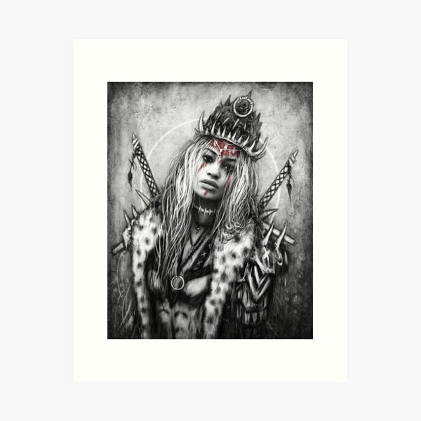 Silver and Shadows Art Print