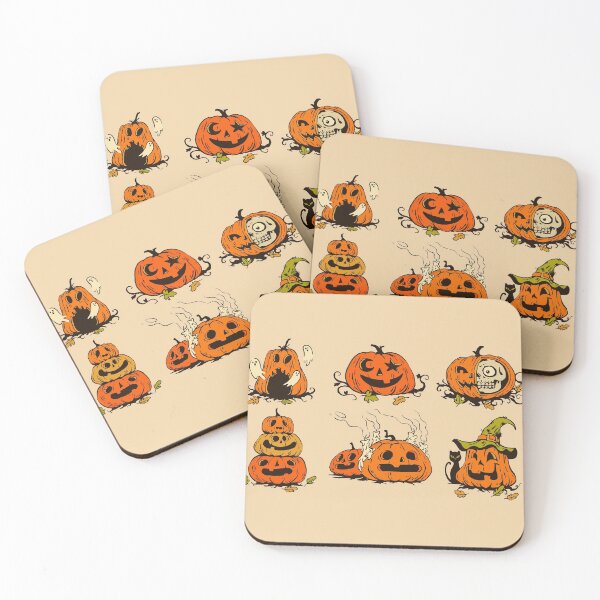 Item preview, Cool Collection of Halloween Jack-o-Lantern Pumpkins designed and sold by SLAG-Creative.