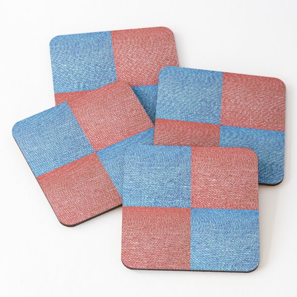 Item preview, Red Blue Denim pattern,  denim quilt blanket, tom keys designed and sold by Nostrathomas66.