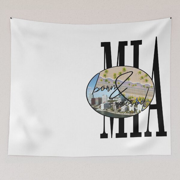 Item preview, BORN AND RAISED _ MIAMI designed and sold by PagotoCaroto.