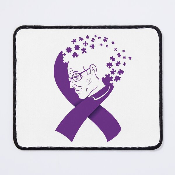 Item preview, Violet bow ribbon illustration, coscientizing the prevention of alzheimer's disease, memory loss designed and sold by LucianoCosmo.