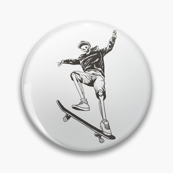 Item preview, Skateboarding Skeleton  designed and sold by EpicArtz.