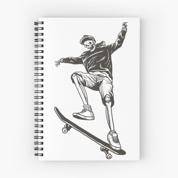 Item preview, Skateboarding Skeleton designed and sold by EpicArtz.