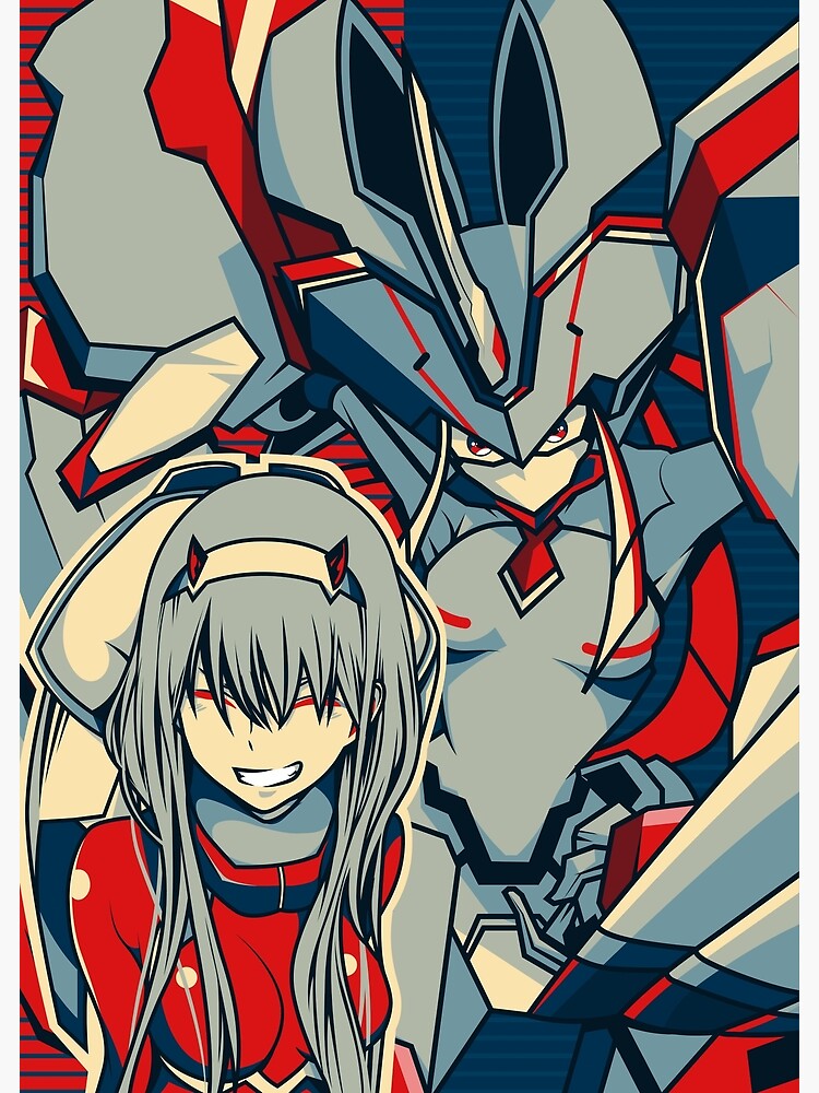 ゼロツー 色紙イラスト DARLING in the FRANXX Anime DARLING in the FRANXX 02 Zero Two Poster Wall HD Scroll