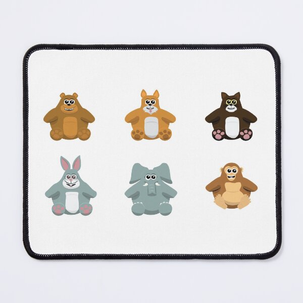 Item preview, Chubby Cute Animal Stickers designed and sold by kingroy.