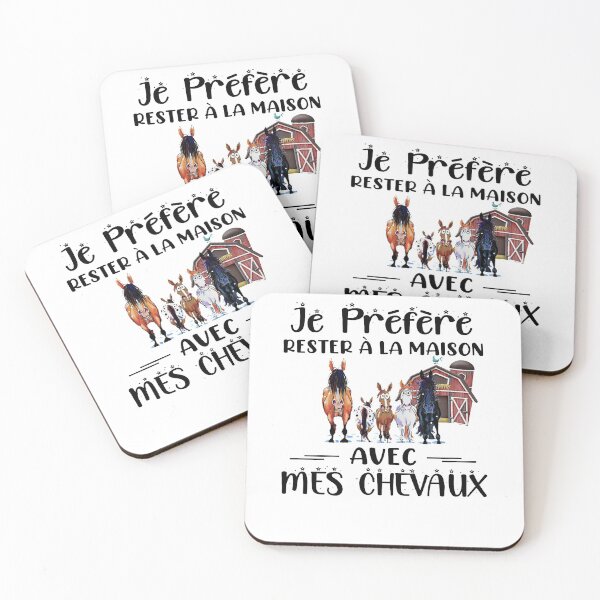 Aperçu de l'œuvre CHEMISE JE PRÉFÈRE RESTER A LA MAISON AVEC MES CHEVAUX créée et vendue par GENESSASHOP.
