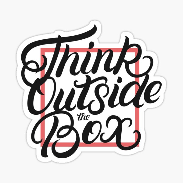 Think Outside Sticker — Feel-good stickers, cards, & pins