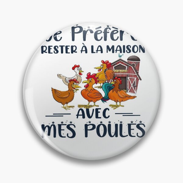 Item preview, JE PRÉFÈRE RESTER A LA MAISON AVEC MES POULES SHIRT designed and sold by mjamerearieona.