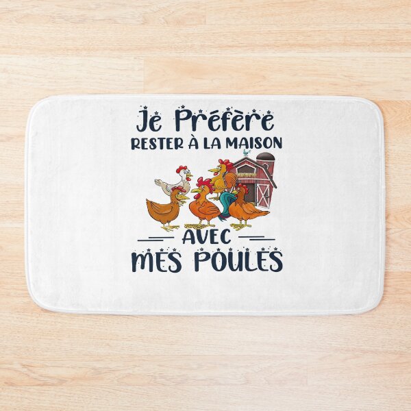 Item preview, JE PRÉFÈRE RESTER A LA MAISON AVEC MES POULES SHIRT designed and sold by mjamerearieona.