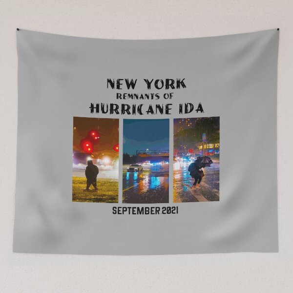 Item preview, New York Remnants of Hurricane IDA 2021 designed and sold by PodiShawna.