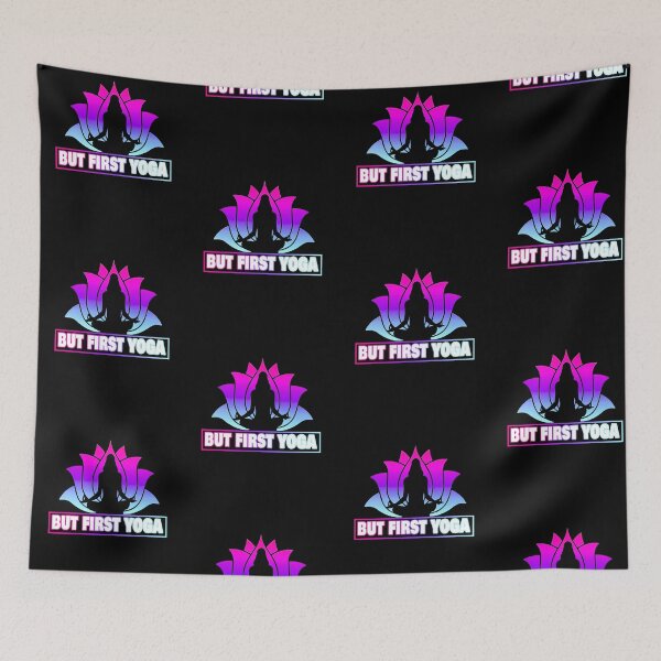 Item preview, LOTUS BUT FIRST YOGA SHIRT designed and sold by mjamerearieona.