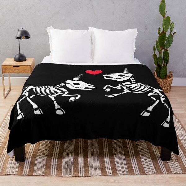 Item preview, Animal Skeletons  of Unicorns in love - Creepy Valentines designed and sold by dplachkinova.
