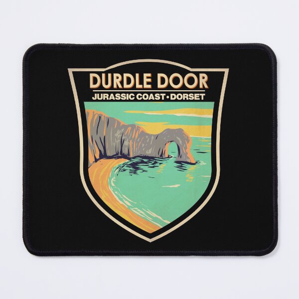 Item preview, Durdle Door On Jurassic Coast In Dorset England Badge designed and sold by KrisSidDesigns.