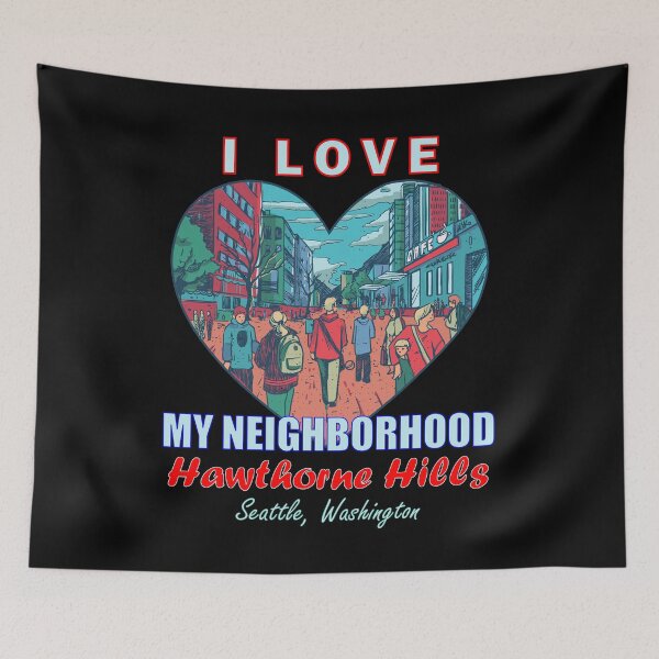 Item preview, Amo mi vecindario Hawthorne Hills Seattle - Orgullo comunitario designed and sold by artfulnotebook.