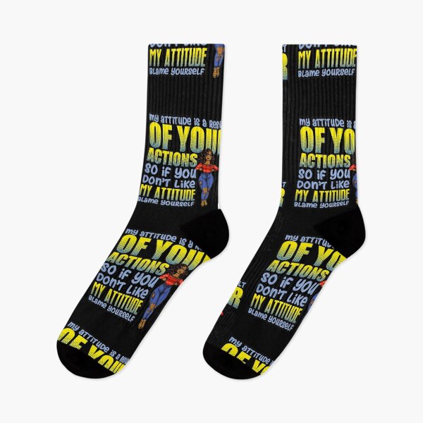 Item preview, MY ATTITUDE IS A RESULT OF YOUR ACTIONS SO IF YOU DON'T LIKE MY ATTITUDE BLAME YOURSELF SHIRT designed and sold by mjamerearieona.