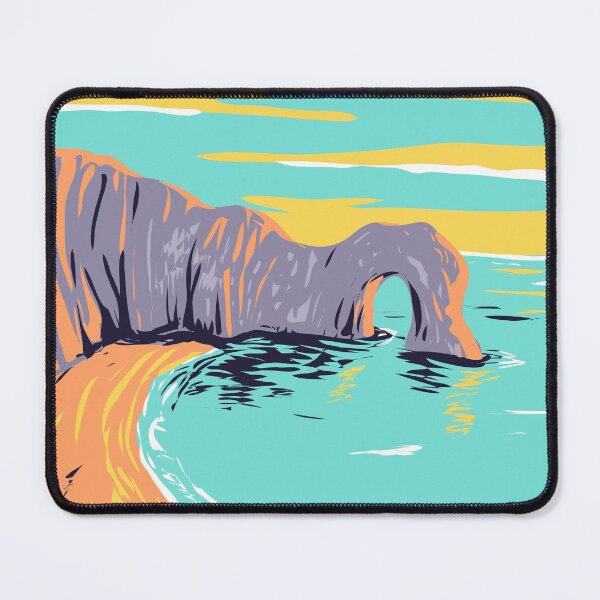 Item preview, Durdle Door On Jurassic Coast In Dorset England Vintage designed and sold by KrisSidDesigns.
