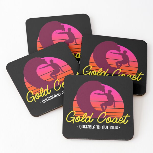 Item preview, Retro Sunset Surfer Gold Coast Queensland designed and sold by TamGustam.