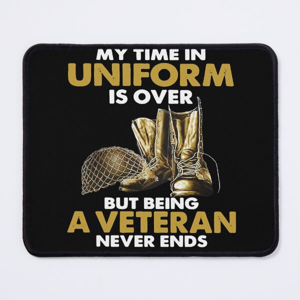 Item preview, MY TIME IN UNIFORM IS OVER BUT BEING A VETERAN NEVER ENDS SHIRT designed and sold by mjamerearieona.
