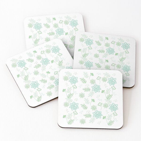 Item preview, green flowers designed and sold by annaaires.