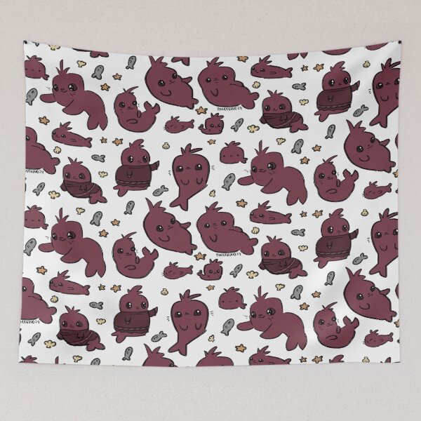 Item preview, Magenta Seal Pattern designed and sold by PinkRhino24.