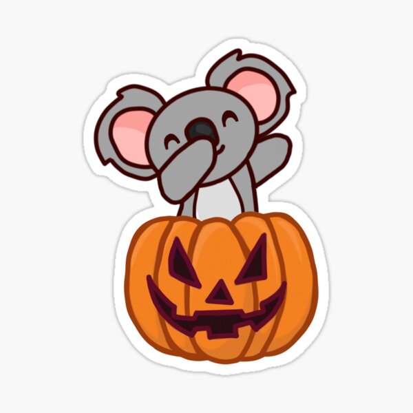 “Pumpkin Halloween Koala” Sticker for Sale by TheUnknown93 | Redbubble