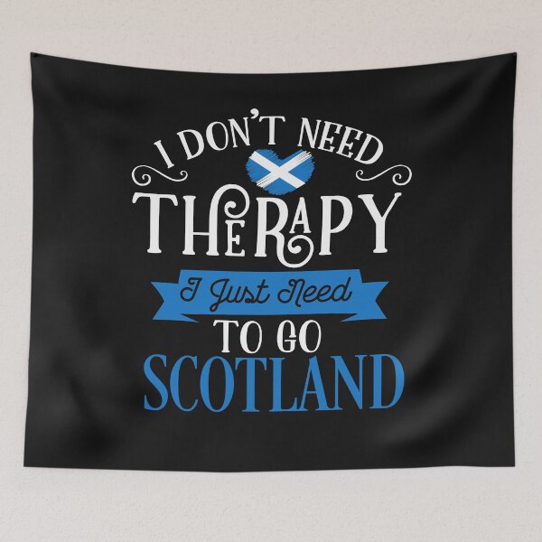Item preview, Scottish  Flag I Don't Need Therapy I Just Need to Go to Scotland designed and sold by obedtheartist.