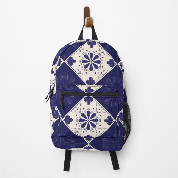 Item preview, Blue Floral Talavera Tile by Akbaly designed and sold by Akbaly.