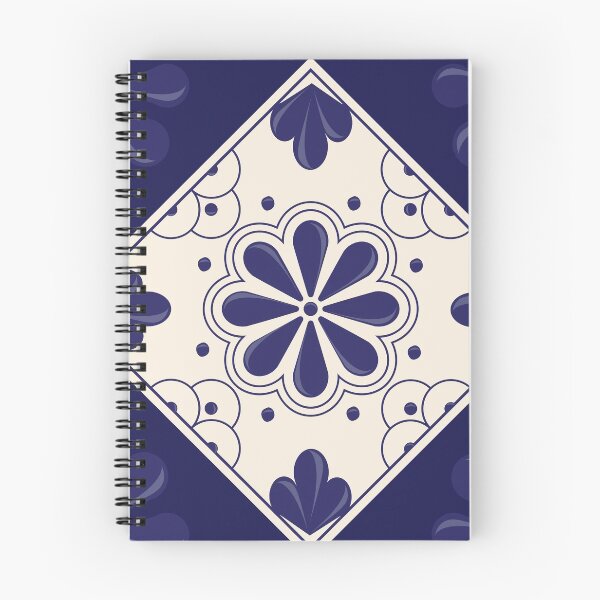 Item preview, Blue Floral Talavera Tile by Akbaly designed and sold by Akbaly.