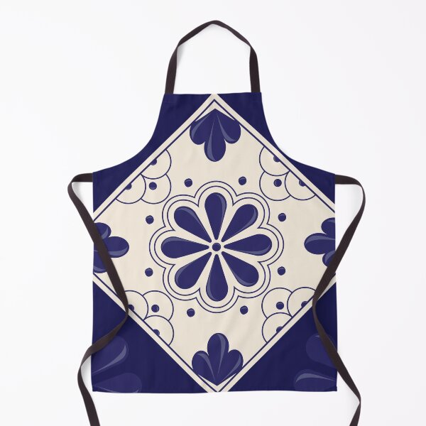 Item preview, Blue Floral Talavera Tile by Akbaly designed and sold by Akbaly.