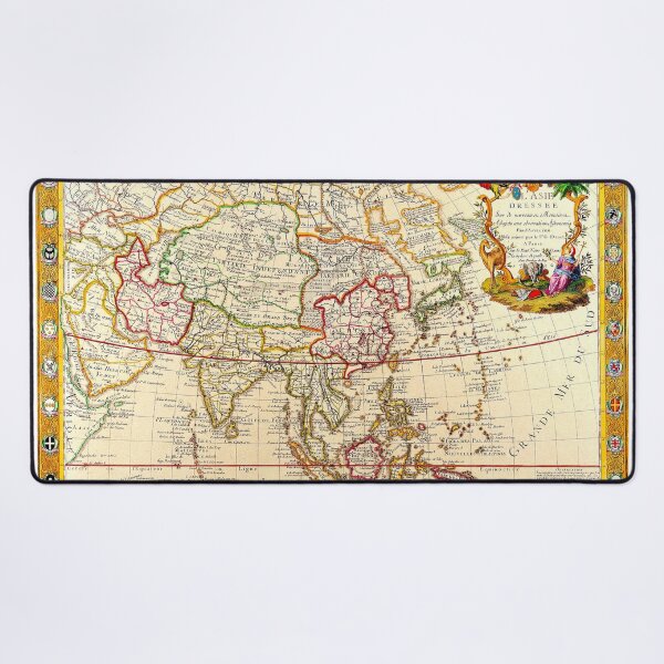 Item preview, Asia Map 1732 - Guillaume Danet - Ancient World Maps designed and sold by Culturio.