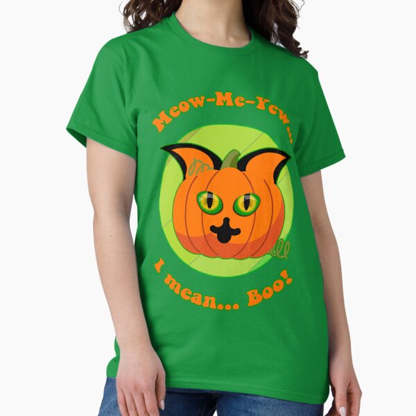 Item preview, Miau, yo, yo, yo quiero decir, buu, lindo, espeluznante, divertido gato, Jack O'Lantern, diseño de Halloween designed and sold by H3designs.