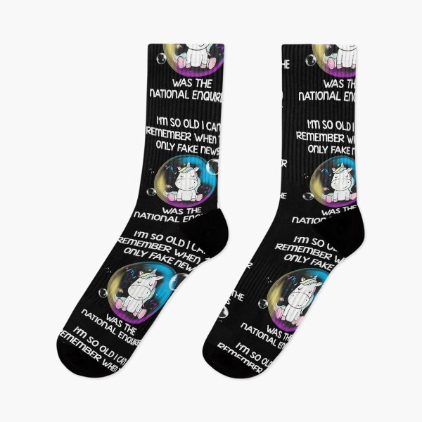 Item preview, UNICORN I'M SO OLD I CAN REMEMBER WHEN THE ONLY FAKE NEWS WAS THE NATIONAL ENQUIRER SHIRT designed and sold by mjamerearieona.