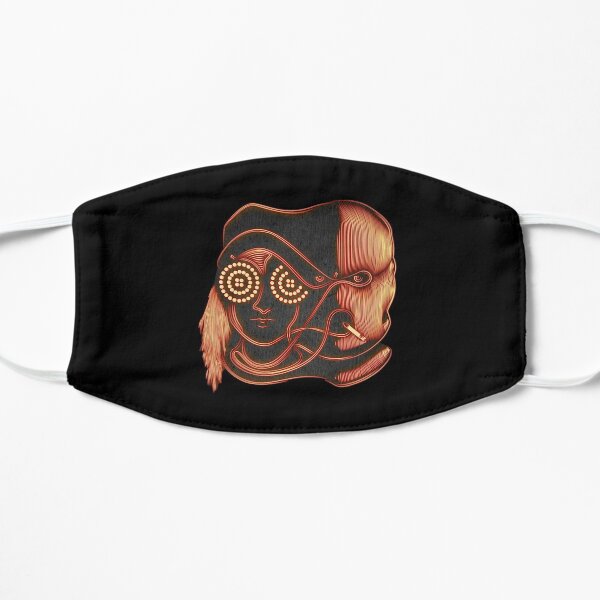 rezz malaa art gift logo criminals Flat Mask