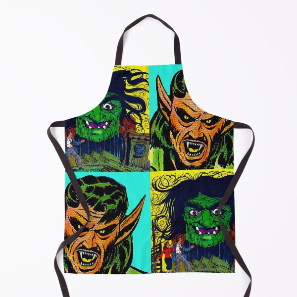 Item preview, Werewolf and witch vintage Comics, halloween pattern, scary, supernatural, powers, spells, tom keys designed and sold by Nostrathomas66.