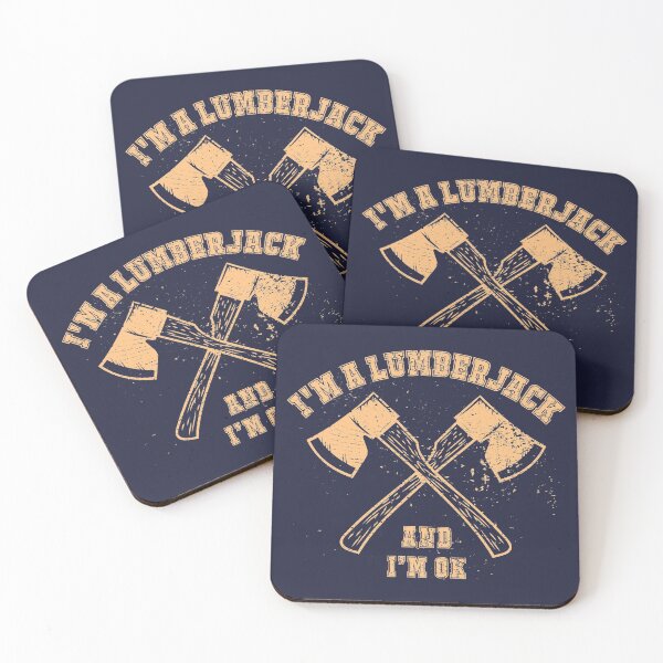 Item preview, I'm A Lumberjack And I'm OK - Distressed Look designed and sold by risible.
