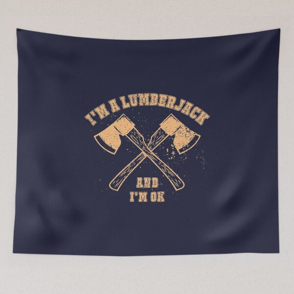 Item preview, I'm A Lumberjack And I'm OK - Distressed Look designed and sold by risible.