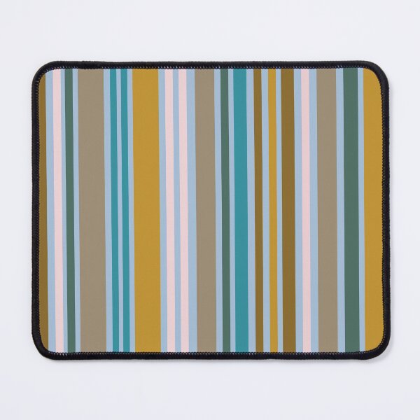 Item preview, Stripes galore in turquoise, taupe and mustard designed and sold by FrancesPoff.