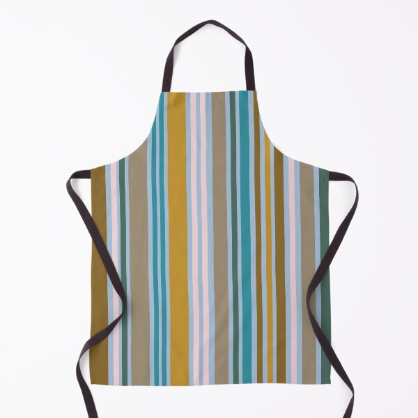 Item preview, Stripes galore in turquoise, taupe and mustard designed and sold by FrancesPoff.