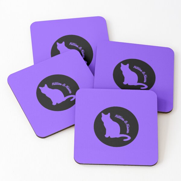 Item preview, Glam Cat Kitty - Kitties & Kisses Set, Black & Purple designed and sold by barronangMedia.
