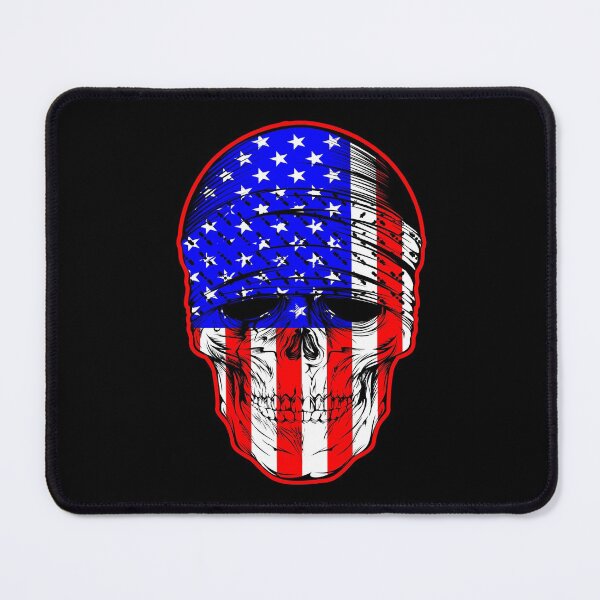Item preview, Skull with American flag designed and sold by Astralia.