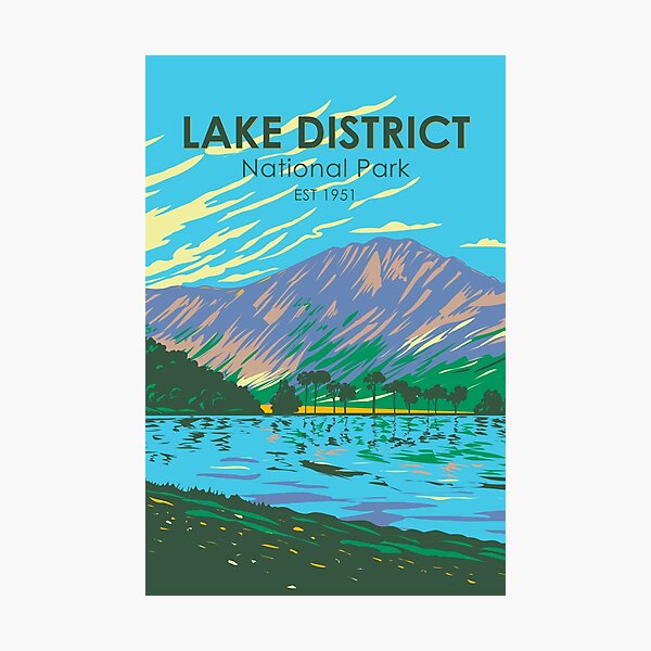Item preview, Lake District National Park Lake Buttermere England Vintage designed and sold by KrisSidDesigns.
