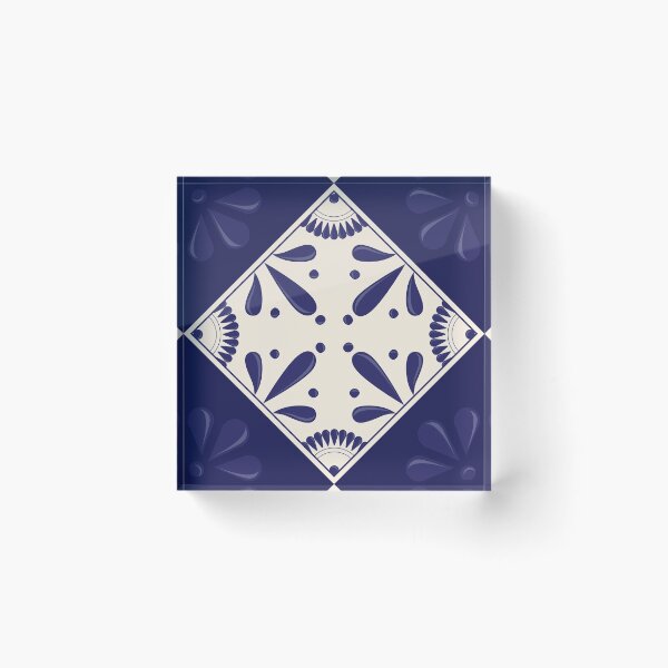 Item preview, Blue Talavera Tile by Akbaly designed and sold by Akbaly.