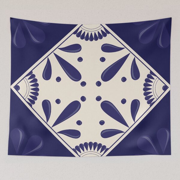 Item preview, Blue Talavera Tile by Akbaly designed and sold by Akbaly.