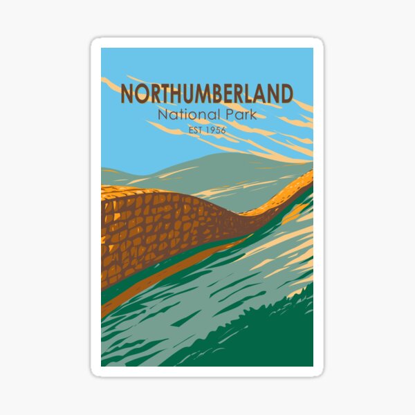 Item preview, Northumberland National Park Hadrians Wall England Vintage designed and sold by KrisSidDesigns.