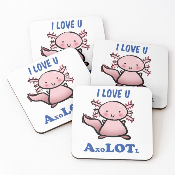 Item preview, I Love You Axolotl designed and sold by Emily Hodgson.